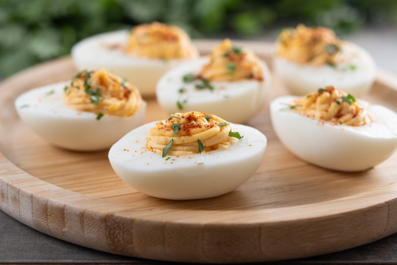 Modern kitchen gadgets like the food processor make preparing deviled eggs a lot easier than it was in the old days. SUBMITTED PHOTO